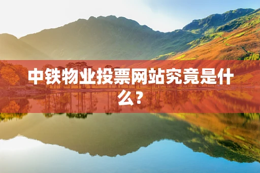 中铁物业投票网站究竟是什么？