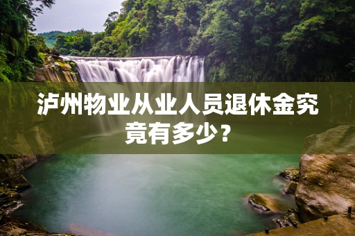 泸州物业从业人员退休金究竟有多少？