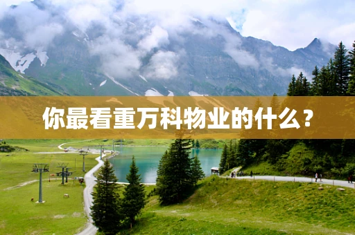 你最看重万科物业的什么？
