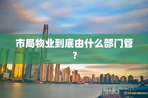 市局物业到底由什么部门管？