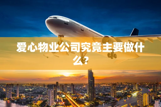 爱心物业公司究竟主要做什么？