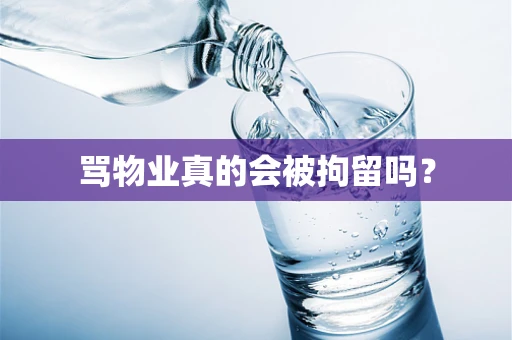 骂物业真的会被拘留吗？