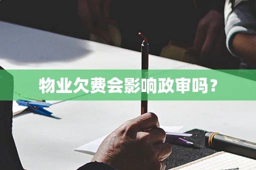 物业欠费会影响政审吗？