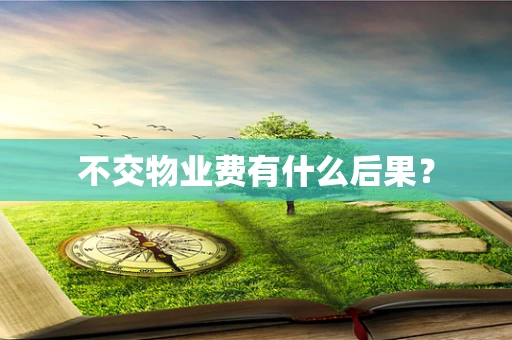 不交物业费有什么后果？