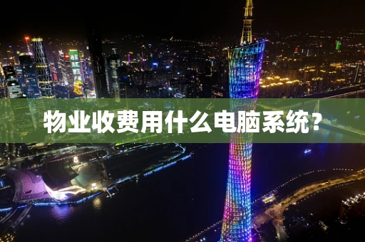 物业收费用什么电脑系统？