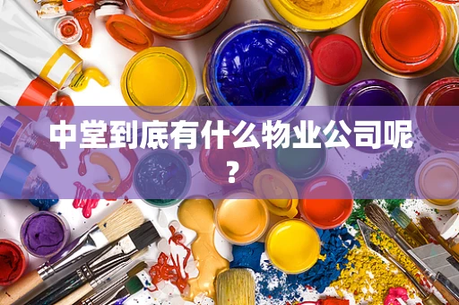 中堂到底有什么物业公司呢？