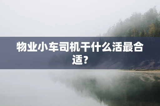 物业小车司机干什么活最合适？