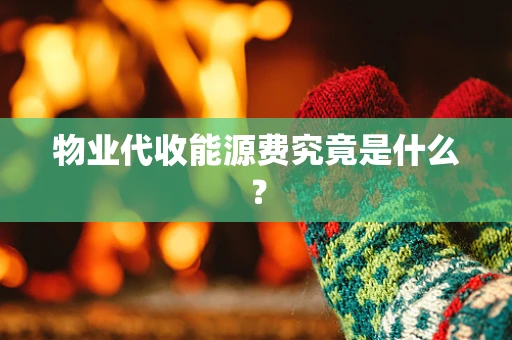 物业代收能源费究竟是什么？