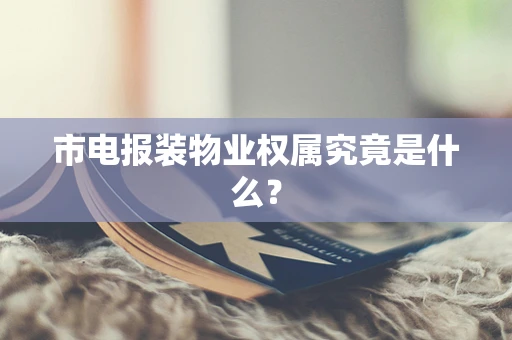 市电报装物业权属究竟是什么？