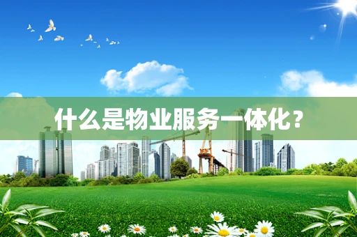 什么是物业服务一体化？