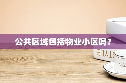 公共区域包括物业小区吗？