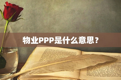 物业PPP是什么意思？