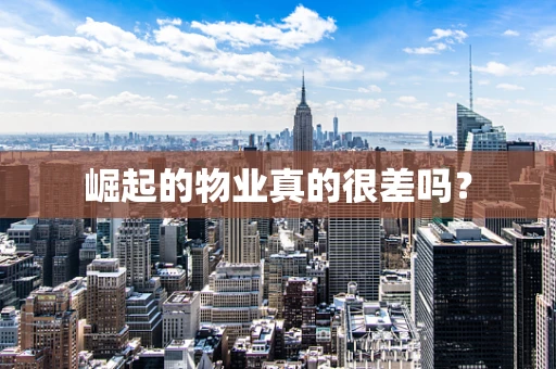 崛起的物业真的很差吗？