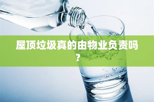 屋顶垃圾真的由物业负责吗？