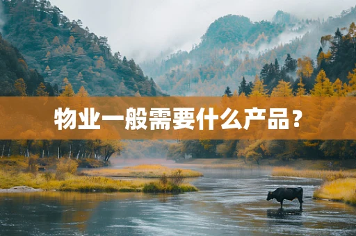 物业一般需要什么产品？