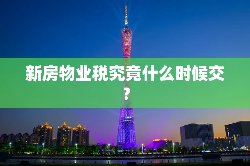 新房物业税究竟什么时候交？