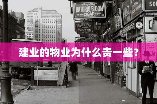 建业的物业为什么贵一些？