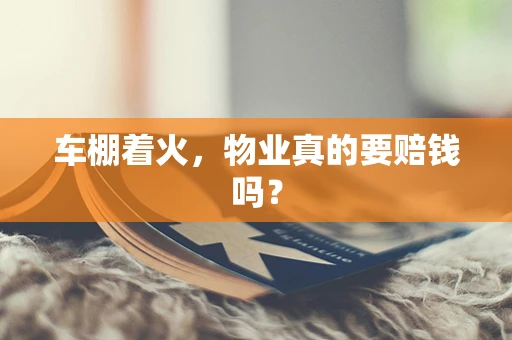 车棚着火，物业真的要赔钱吗？