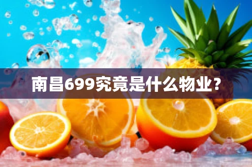 南昌699究竟是什么物业？