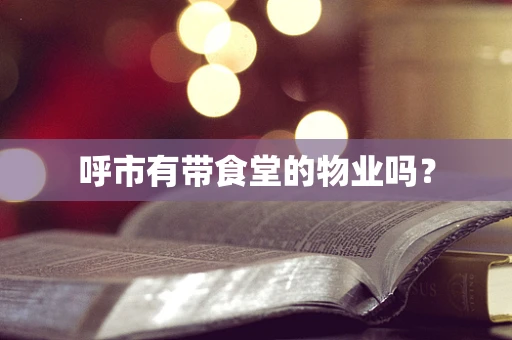 呼市有带食堂的物业吗？