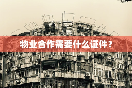 物业合作需要什么证件？