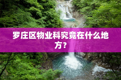 罗庄区物业科究竟在什么地方？