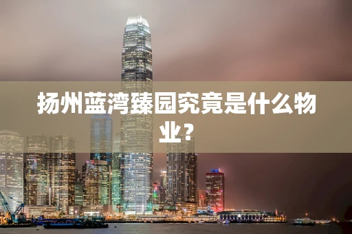 扬州蓝湾臻园究竟是什么物业？