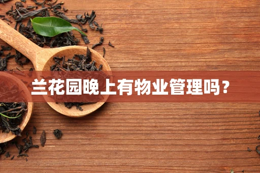 兰花园晚上有物业管理吗？