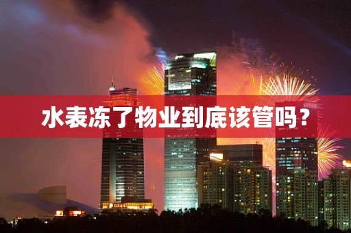 水表冻了物业到底该管吗？