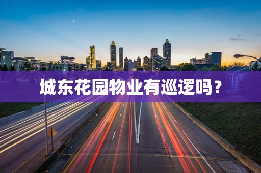 城东花园物业有巡逻吗？