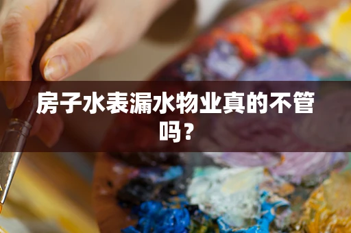 房子水表漏水物业真的不管吗？