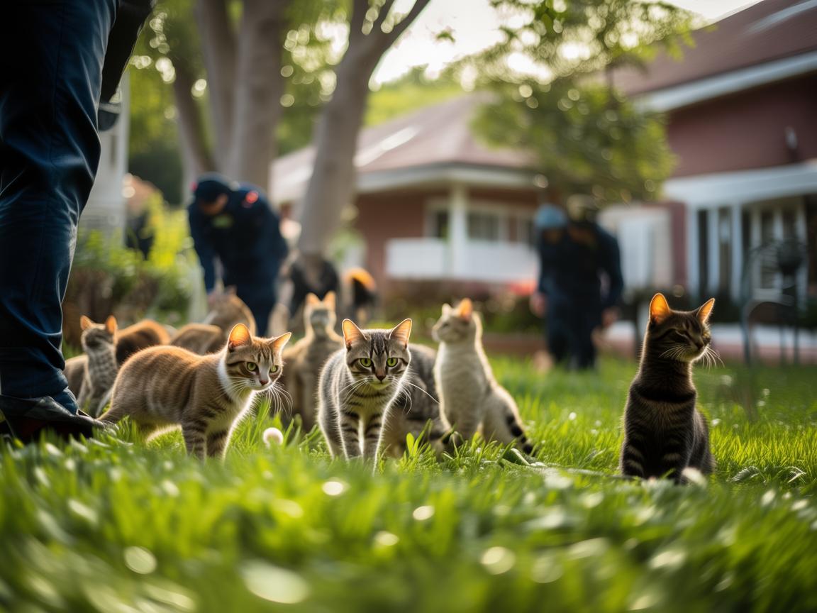 小区物业帮喂猫违法吗？